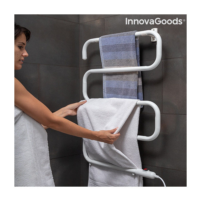 Porte-serviettes électrique pour mur ou sol S-dry InnovaGoods (5 Barres) 100W
