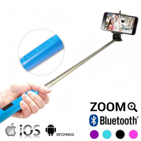 Perche Selfie Bluetooth avec Zoom
