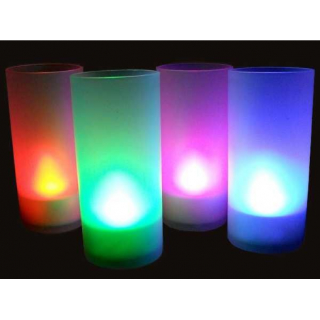 Photophore bougie LED à souffler couleur changeantes