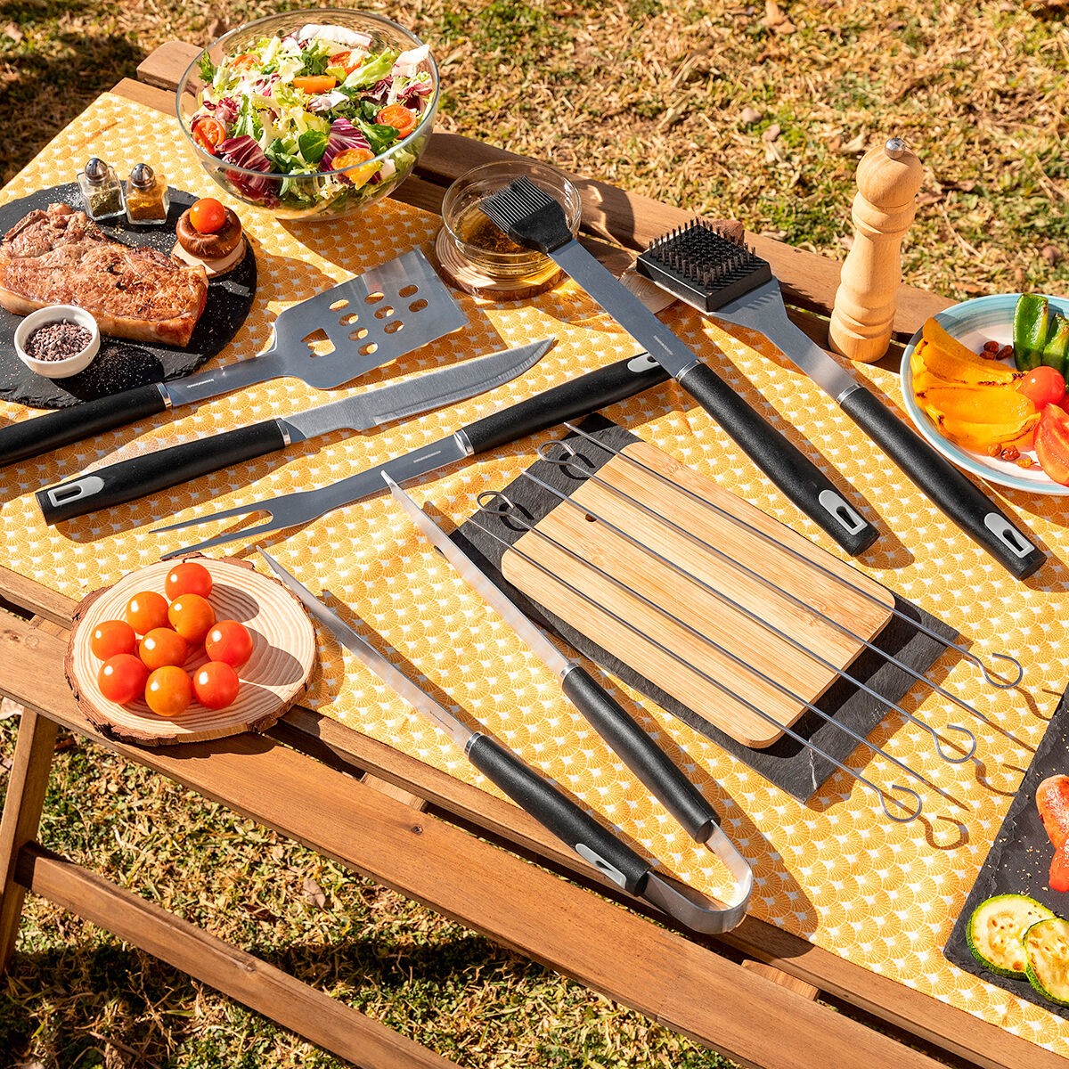 Kit d'Ustensiles pour Barbecue avec Mallette de Transport BBSet Innova –  InnovaGoods Store
