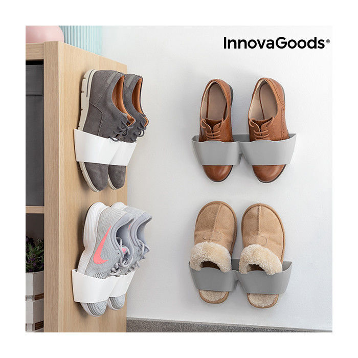 Ranges Chaussures Adhésivifs InnovaGoods (4 Paires)