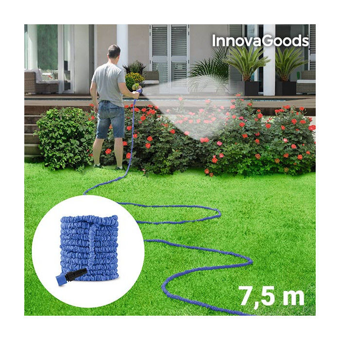 Tuyau d'Arrosage Extensible 7,5 m InnovaGoods