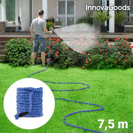 Tuyau d'Arrosage Extensible 7,5 m InnovaGoods