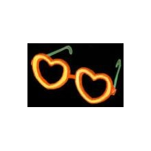 Lunettes fluorescentes en forme de coeur