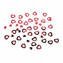 Confettis de table en forme de coeur 