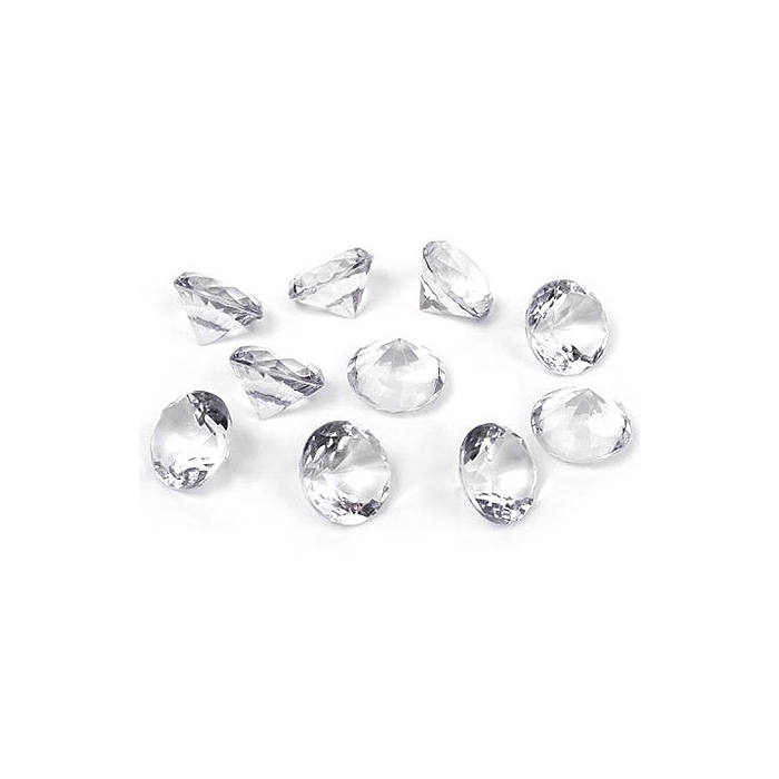 Diamants transparents déco de table