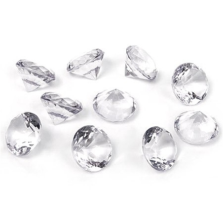 Diamants transparents déco de table