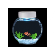 Aquarium électronique avec un poisson