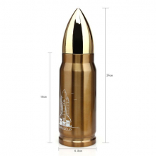 Thermos en forme de balle d'arme