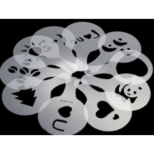 Pochoir à café 16 modèles