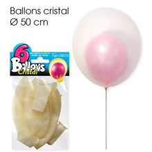 Lot de 6 ballons cristal de 50 cm