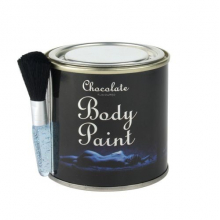 Pot de peinture comestible au chocolat avec pinceau