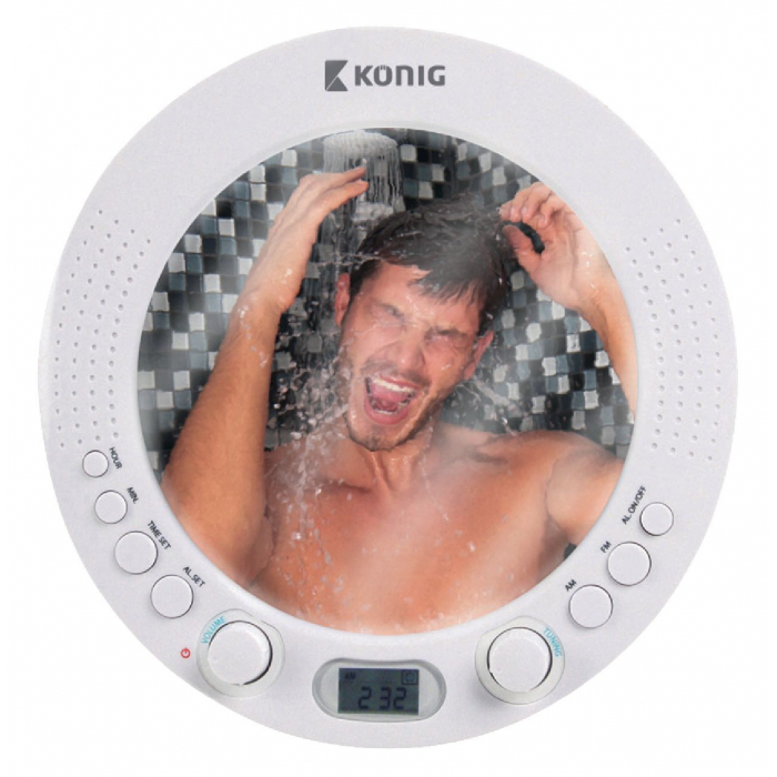 Radio de douche avec miroir