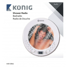 Radio de douche avec miroir