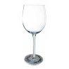 Ornements pied de verre joyeux anniversaire argent (lot de 6)