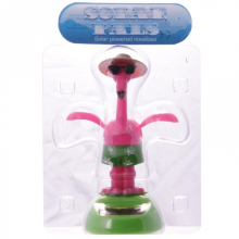 Flamant rose solaire qui danse avec des lunettes de soleil