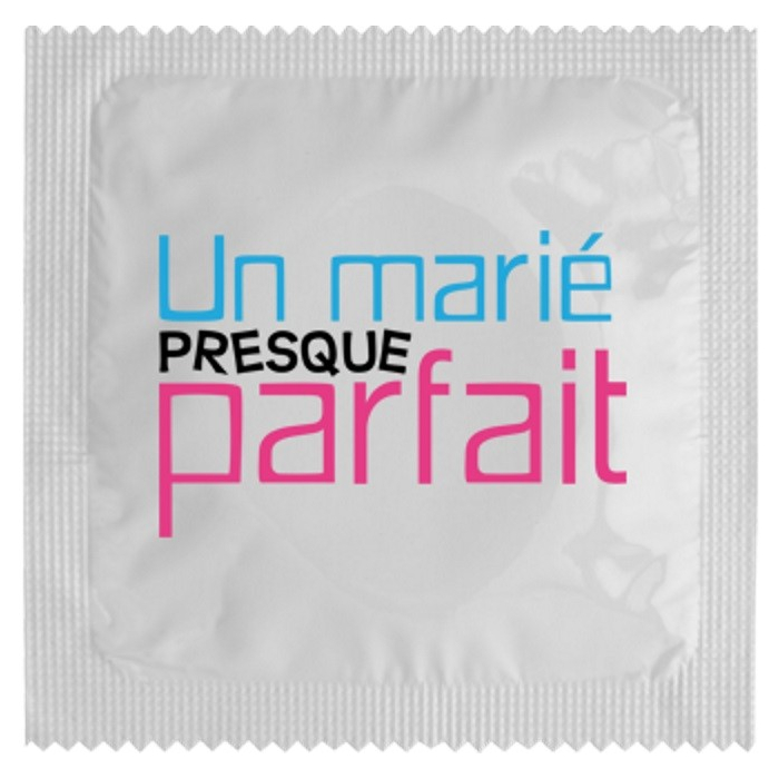 Préservatif humoristique un marié presque parfait