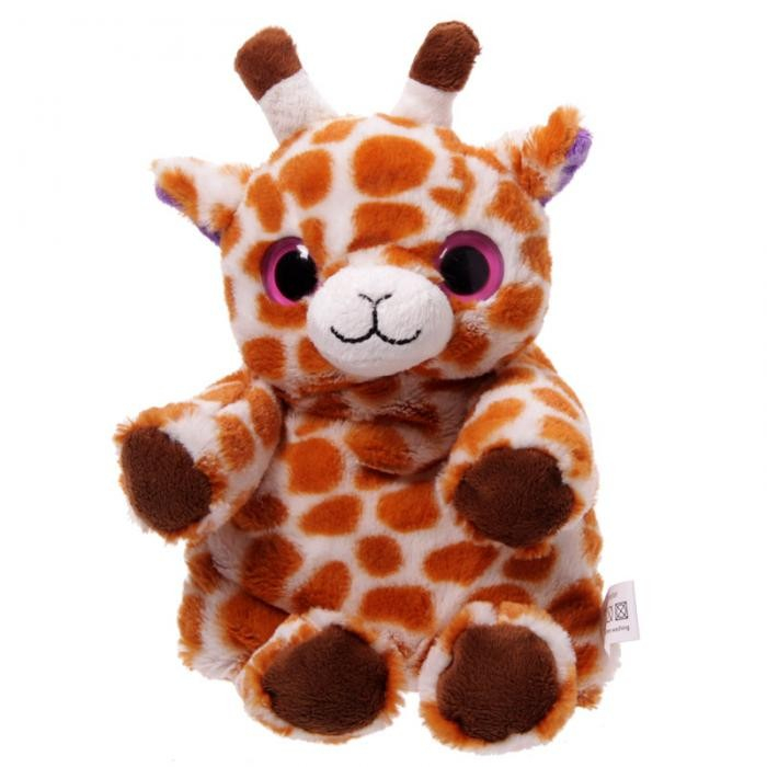 Peluche GIRAFE bouillotte pour micro-ondes