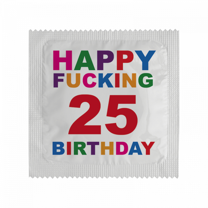 Préservatif humoristique HAPPY FUCKING 20 ANS
