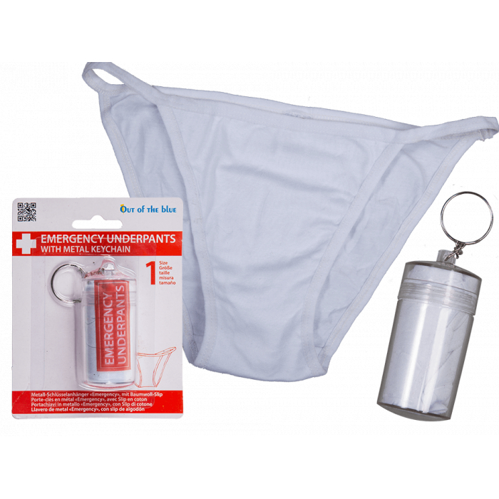 Porte-clés avec un slip d'urgence Emergency