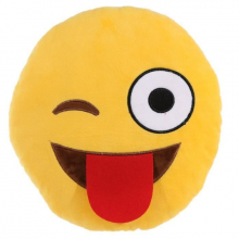 Coussin XL Emoticon Smiley clin d'oeil rigolo