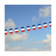 Guirlande drapeaux français bleu blanc rouge