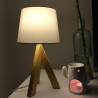 Lampe de table en bois