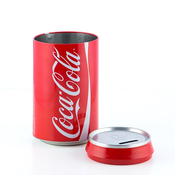 Tirelire métal canette de coca cola - Maison Déco - Cadeaux Gadgets
