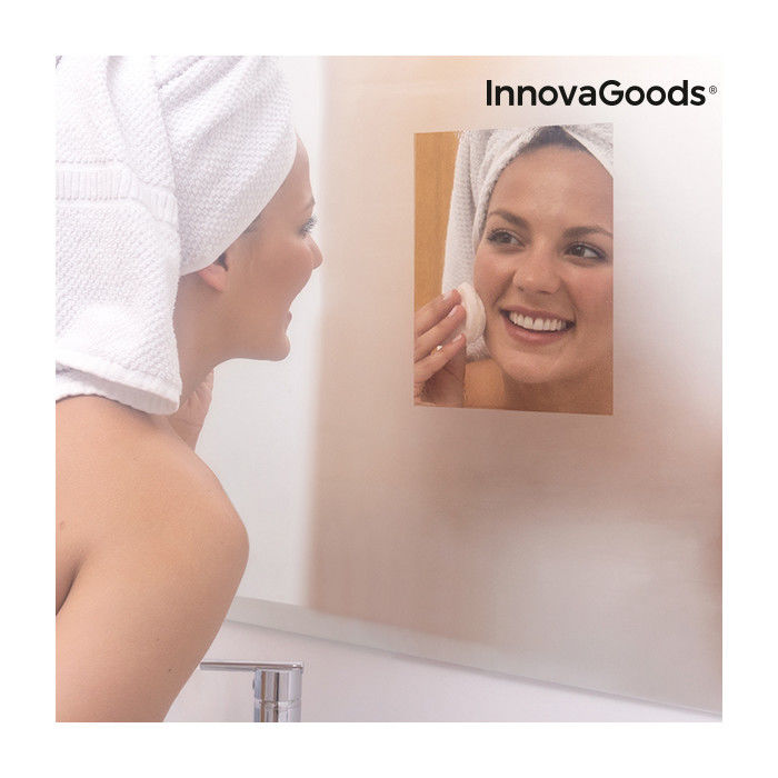 Feuille Anti-Buée pour Miroir InnovaGoods (Pack de 2)