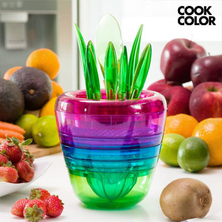 Ustensiles de Cuisine Empilables Multi Tool Fruit Cook Color