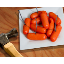 Lot de 18 pics apéritif en forme de clous