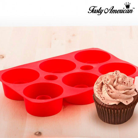 Moule en silicone pour Cupcakes Fourés Tasty American