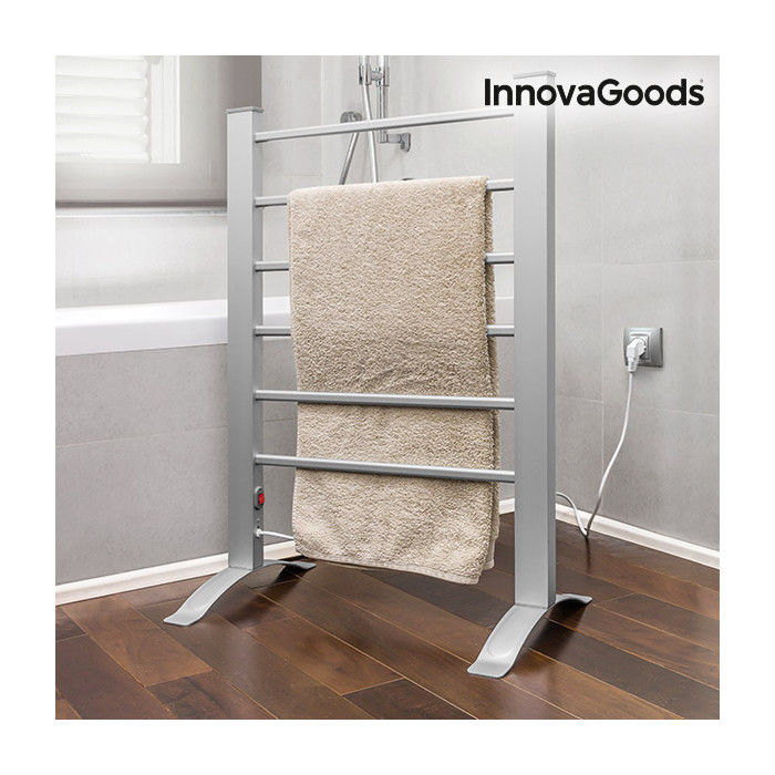 Porte-Serviettes Électrique InnovaGoods 90W Gris (6 Barres)